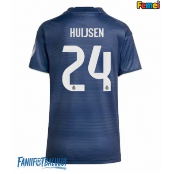 Real Madrid Dean Huijsen #24 Tricou Fotbal Replică 2025-26 Femei Deplasare